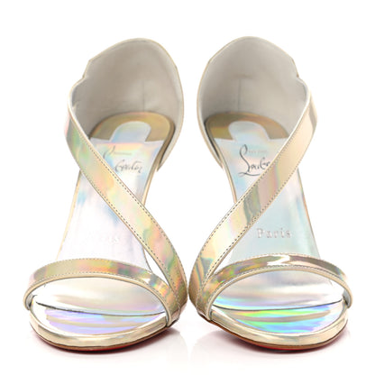 Christian Louboutin Patent Psychic Astridal 100 Pumps 37 Gold 2 of 9