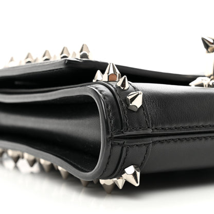 Alexander McQueen Calfskin Studded The Story Shoulder Bag Black 8 of 10