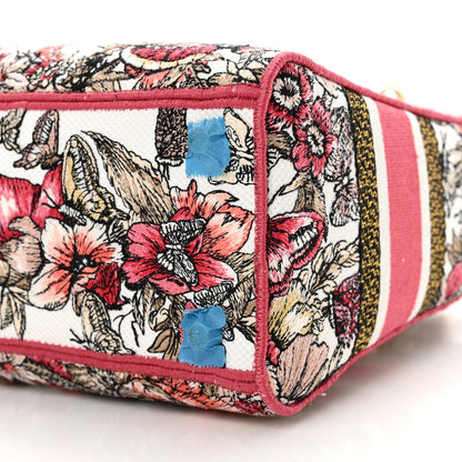 Christian Dior Canvas Embroidered Butterfly Print Medium Lady D-Lite Multicolor 10 of 14