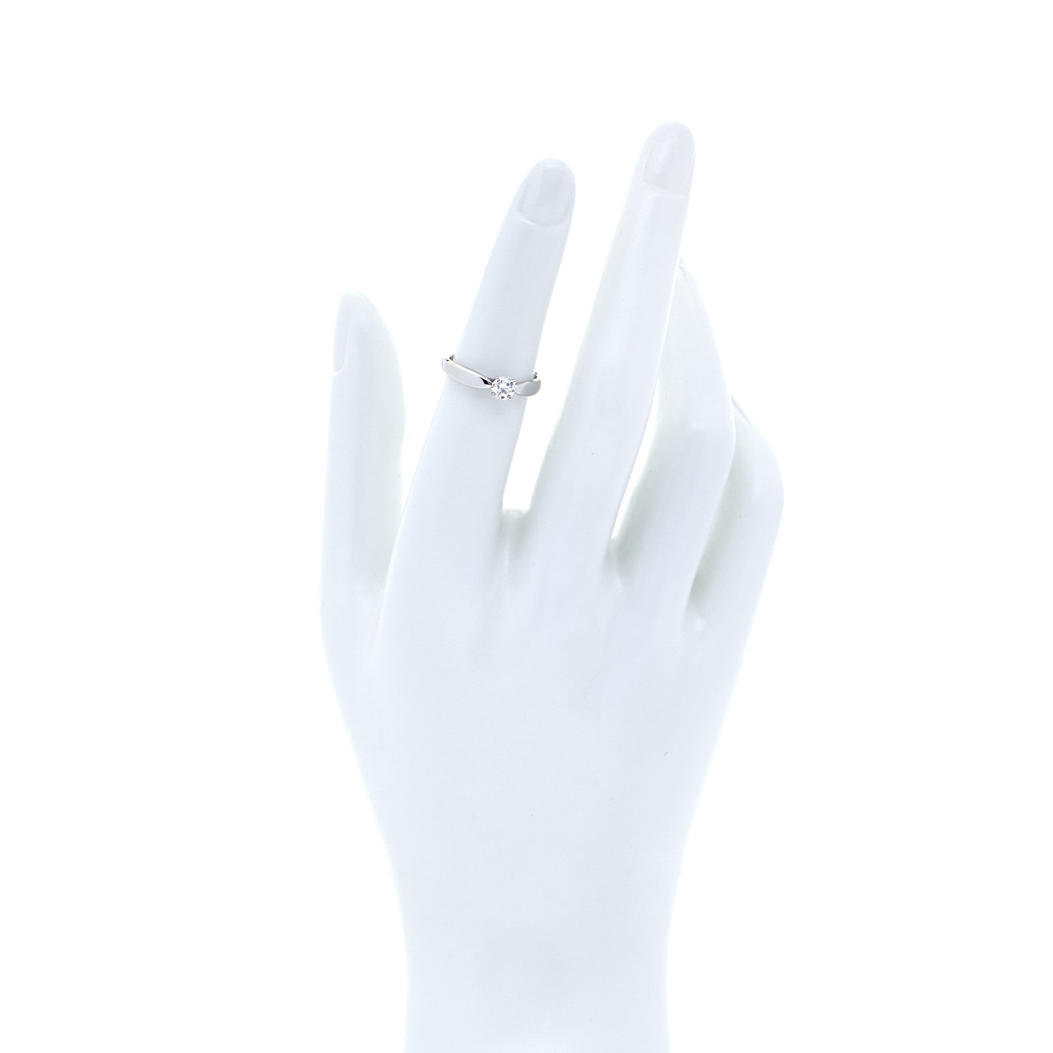 Tiffany Platinum Diamond .29ct Harmony Solitaire Engagement Ring 49 4.75 2 of 8