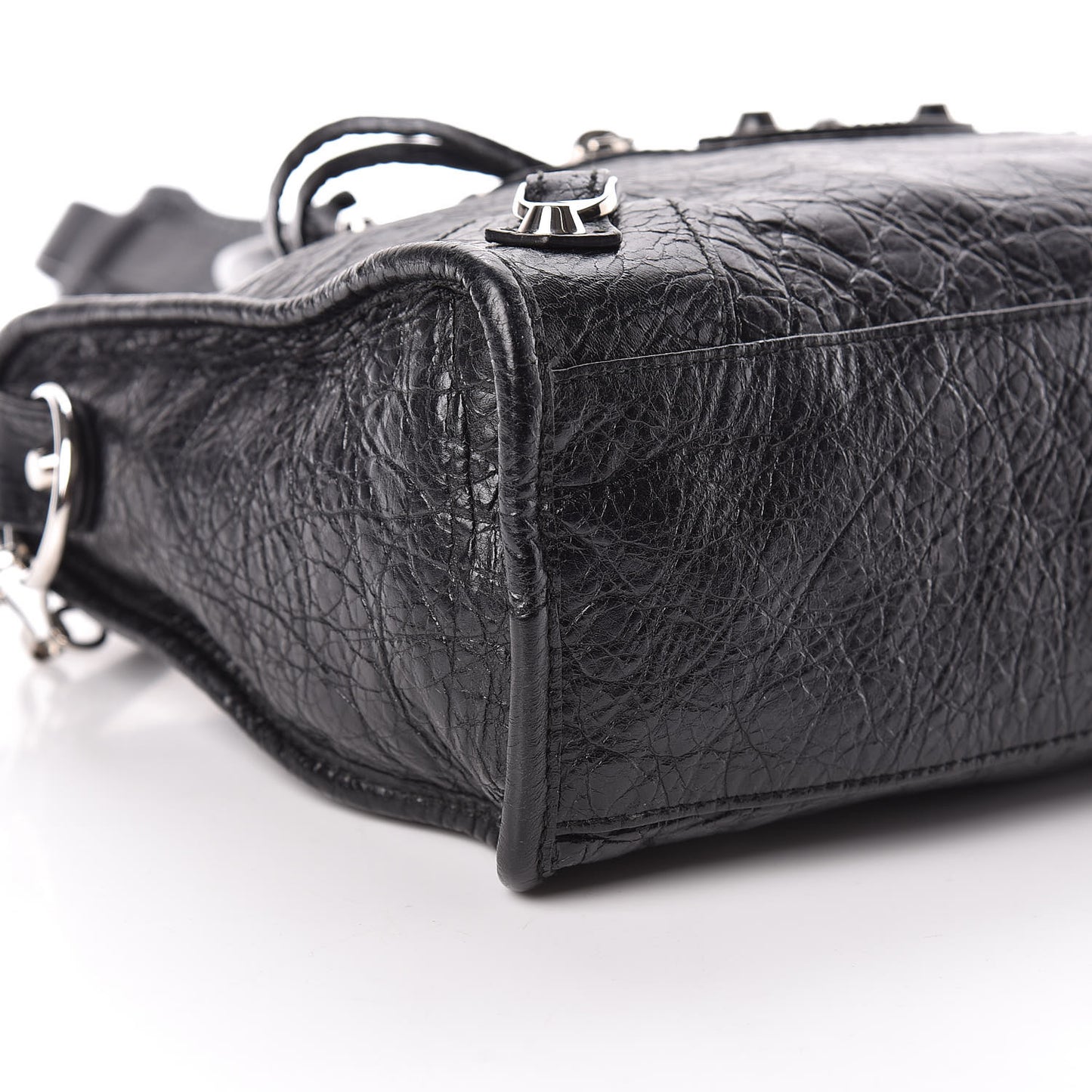 Agneau Classic Silver Hardware S City Black