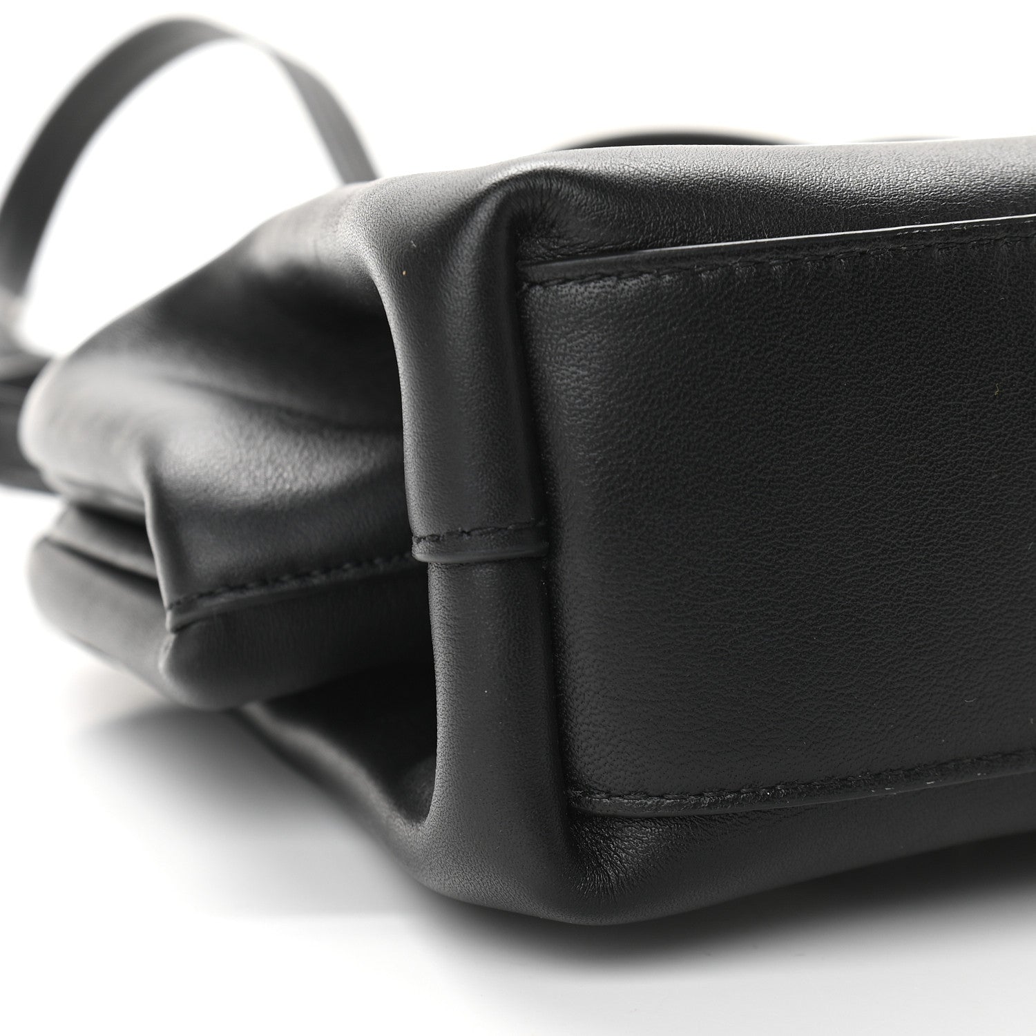 Bottega Veneta Calfskin Small The Point Triangle Bag Black 7 of 8