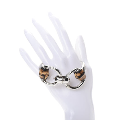 Gucci Sterling Silver Bamboo Horsebit Bracelet 2 of 5