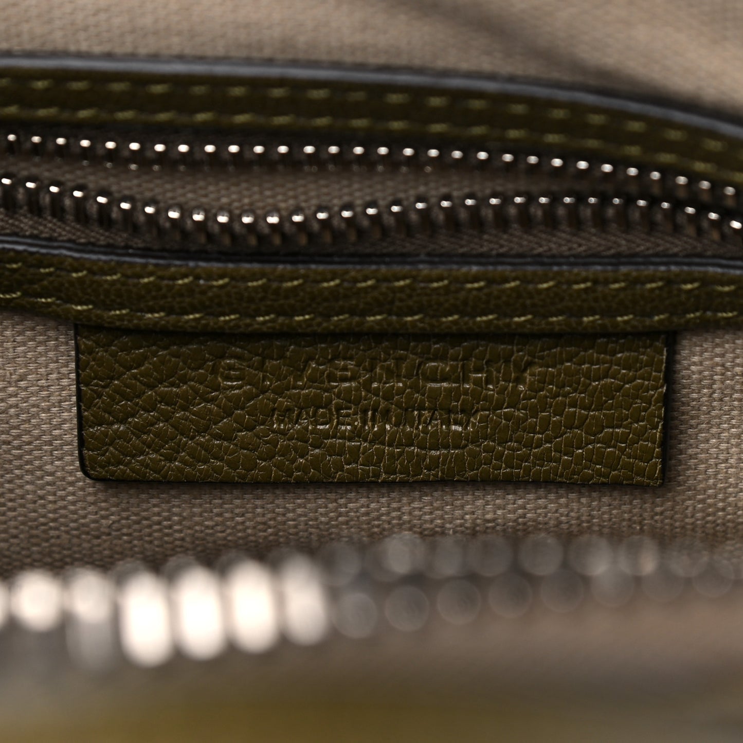 Sugar Goatskin Mini Antigona Khaki