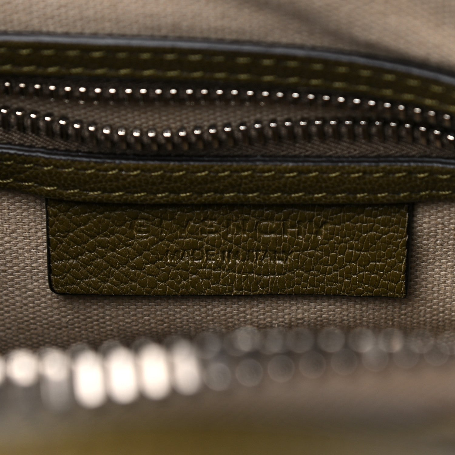 Givenchy Sugar Goatskin Mini Antigona Khaki 5 of 11