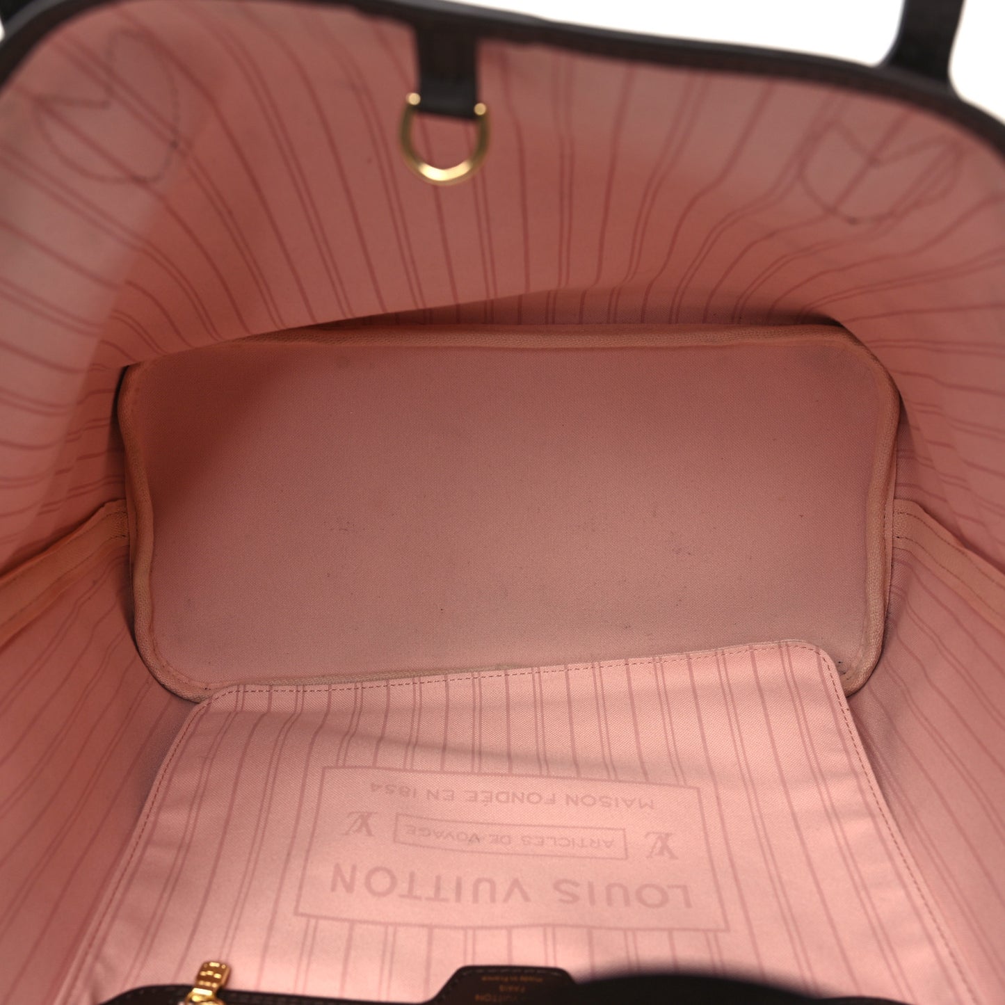 Damier Ebene Braided Neverfull MM Pink