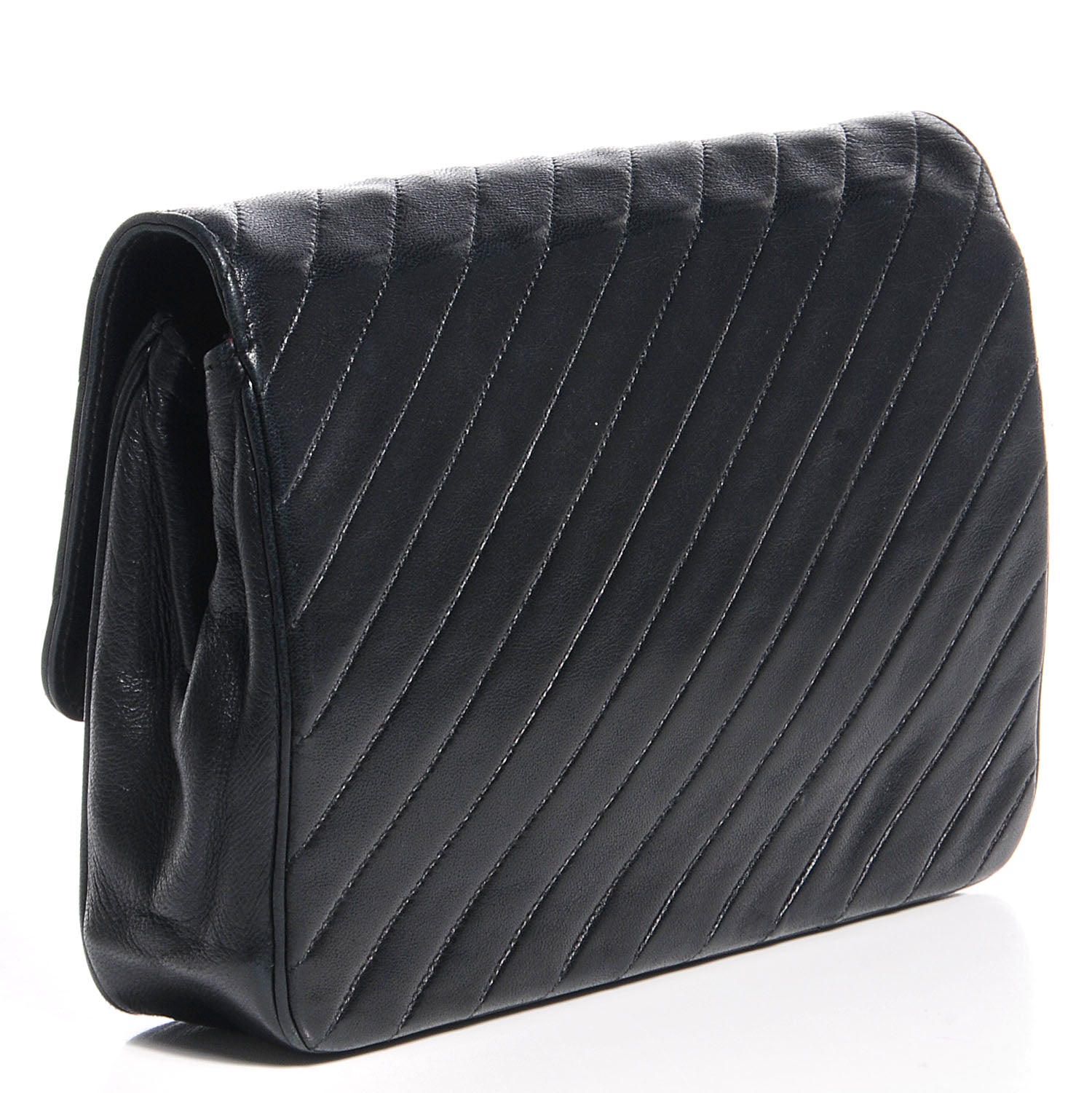 Chanel Lambskin Quilted Small Single Flap Black 3 of 7