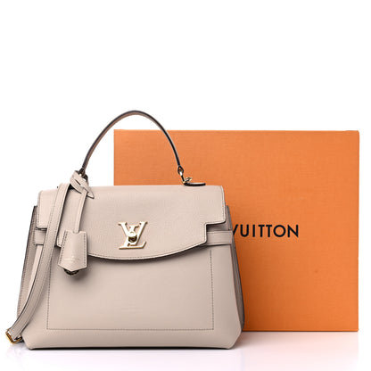 Louis Vuitton Soft Calfskin Lockme Ever MM Greige 9 of 9