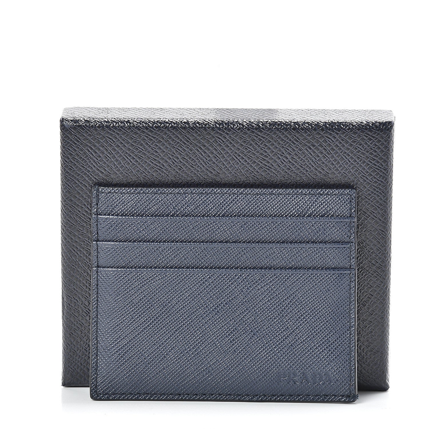 Prada Saffiano Card Holder Baltico 8 of 8