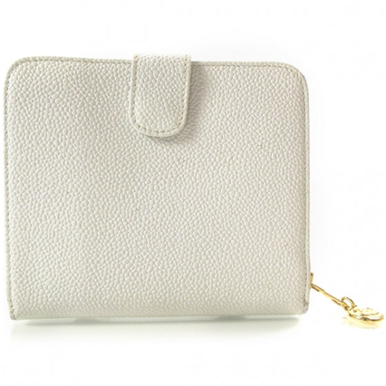 Chanel Caviar French Wallet White 2 of 8