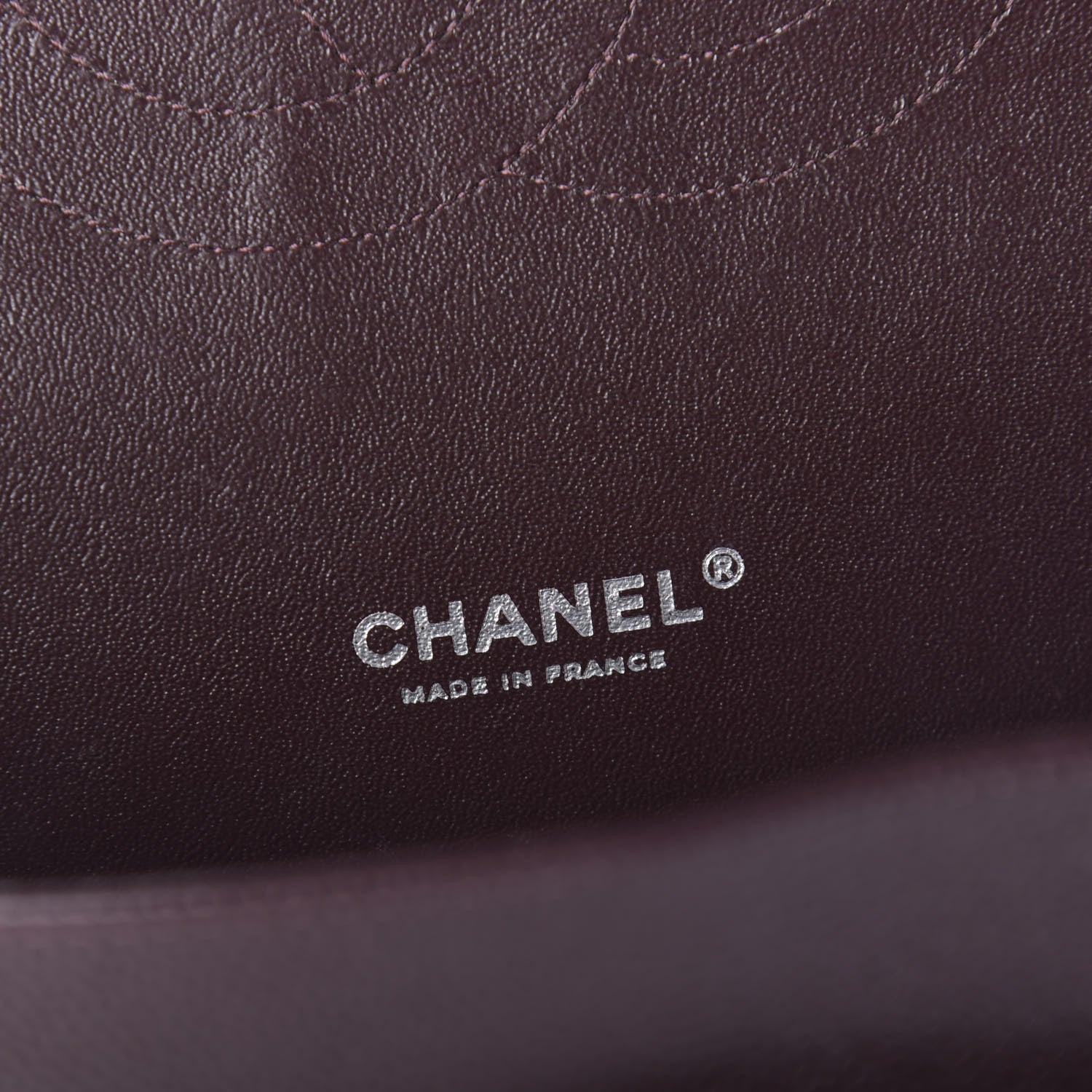 Chanel Caviar Quilted Maxi Double Flap Burgundy 8 of 13