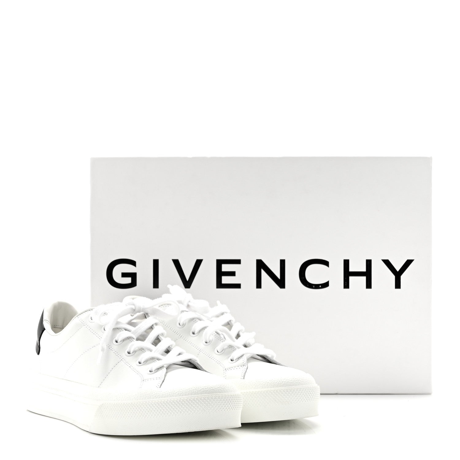 Givenchy Calfskin Womens City Sport Sneakers 40 White Black 10 of 10