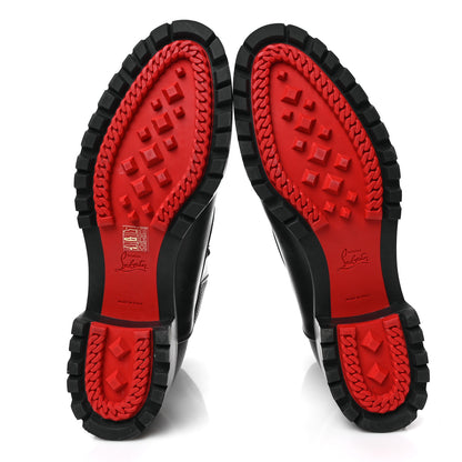 Christian Louboutin Calfskin Mens Trapman Flat Boots 45.5 Black 5 of 7