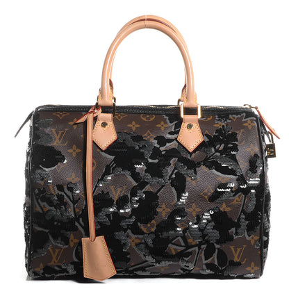 Louis Vuitton Monogram Fleur De Jais Sequins Speedy 30 1 of 8