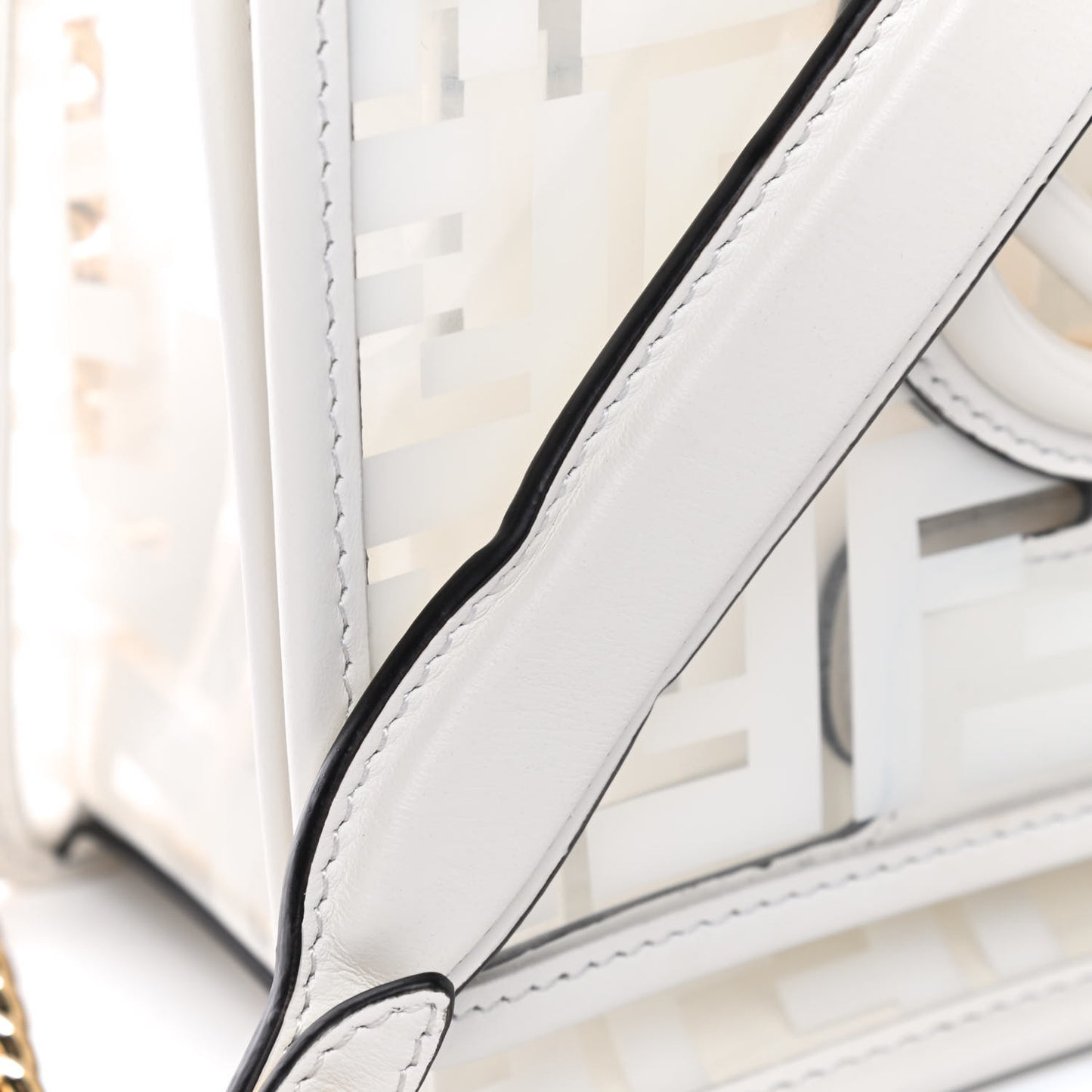 TPU FF Vitello Century F is Fendi Small Kan I Shoulder Bag White