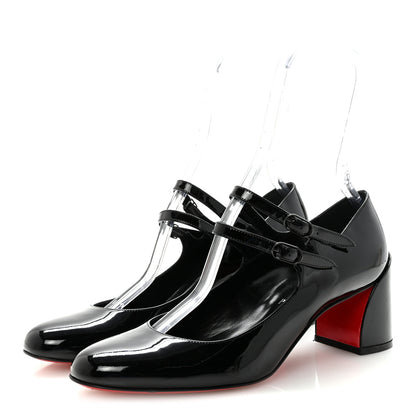 Christian Louboutin Patent Miss Jane Mary Janes 55 Pumps 39.5 Black 4 of 8