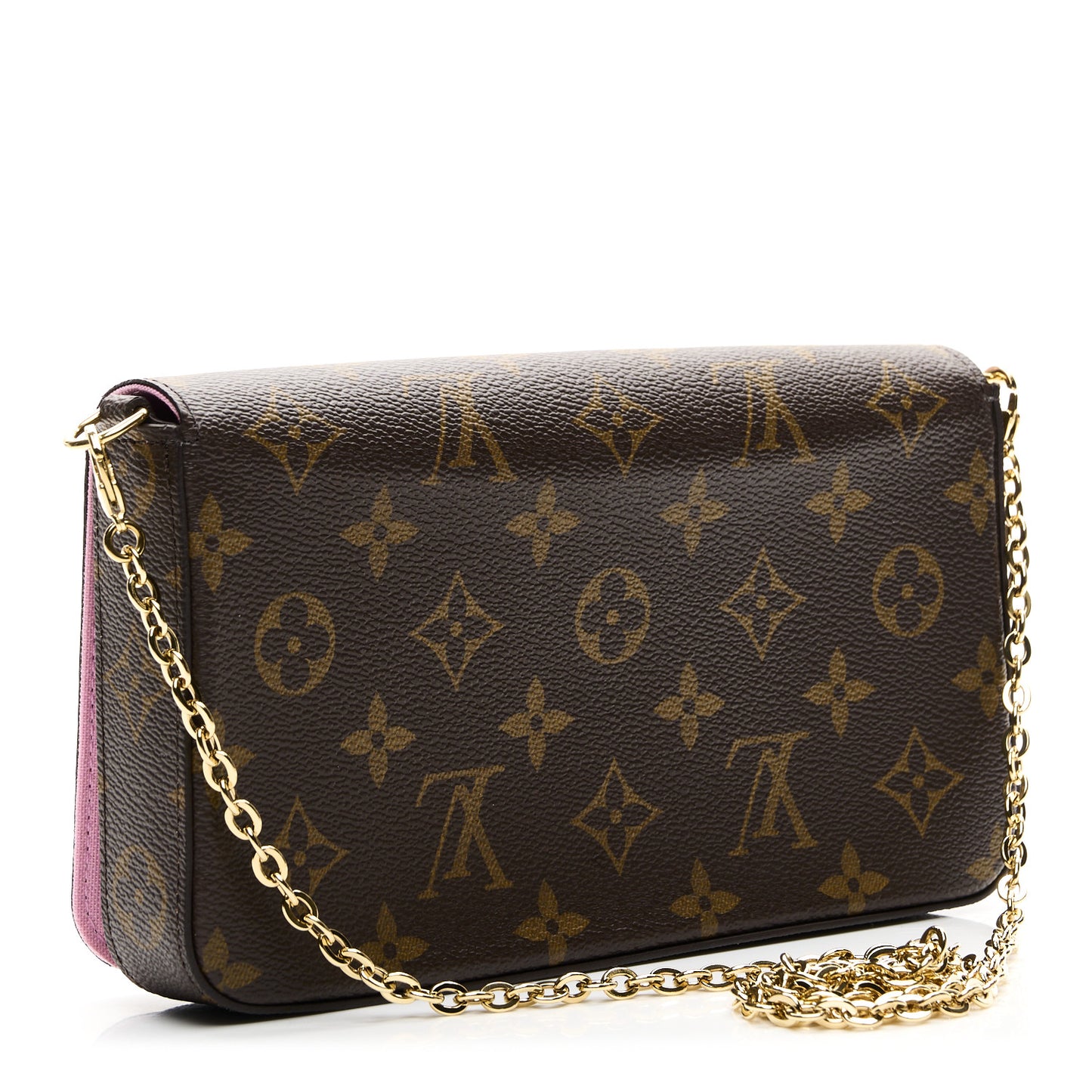 Monogram 2022 Christmas Animation Paris Pochette Felicie Chain Wallet Pink