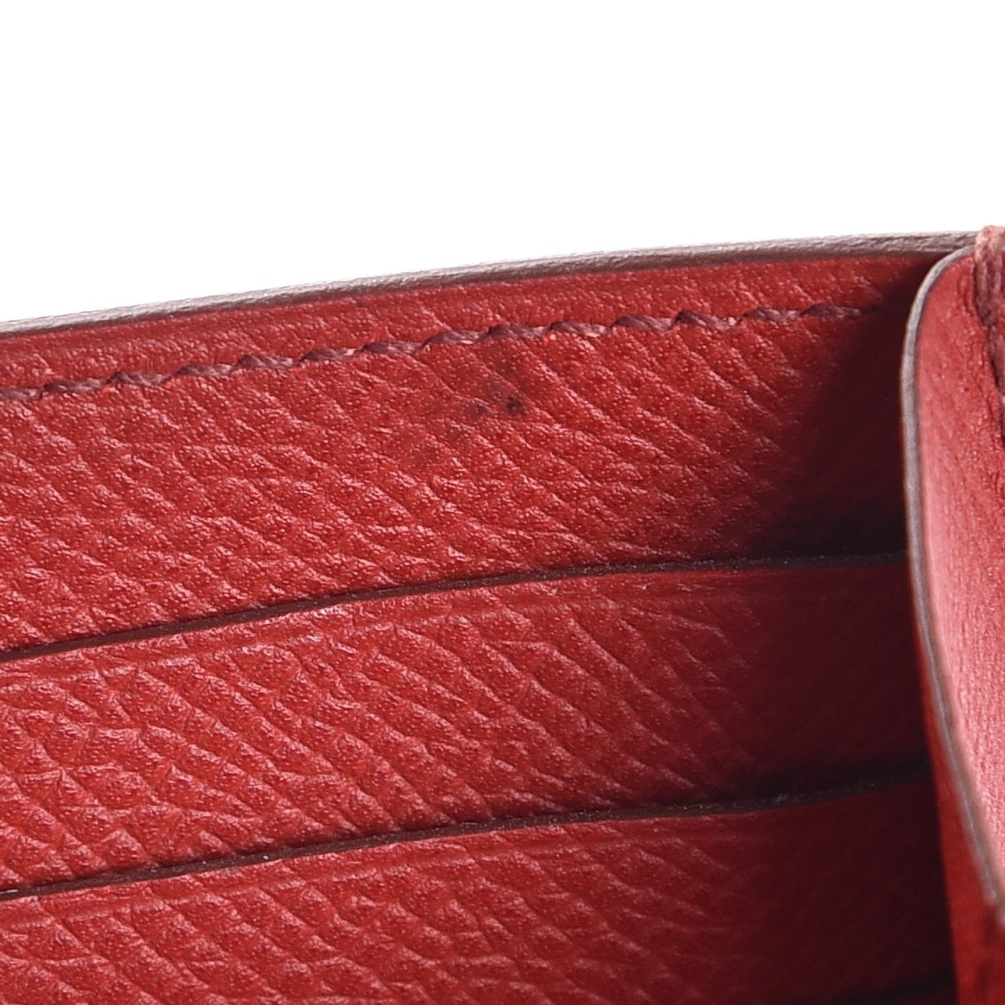 Epsom Kelly Longue Wallet Rouge Garance