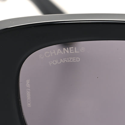 Chanel Acetate Rectangle Sunglasses 5488 Black 7 of 8