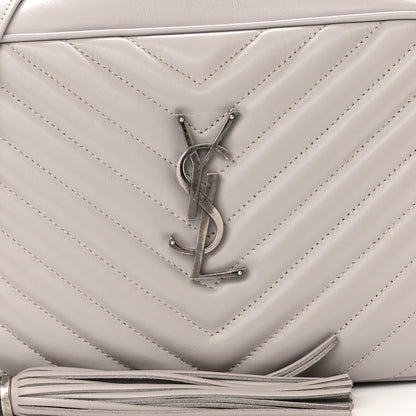 Saint Laurent Calfskin Matelasse Monogram Lou Camera Bag Granite 8 of 11