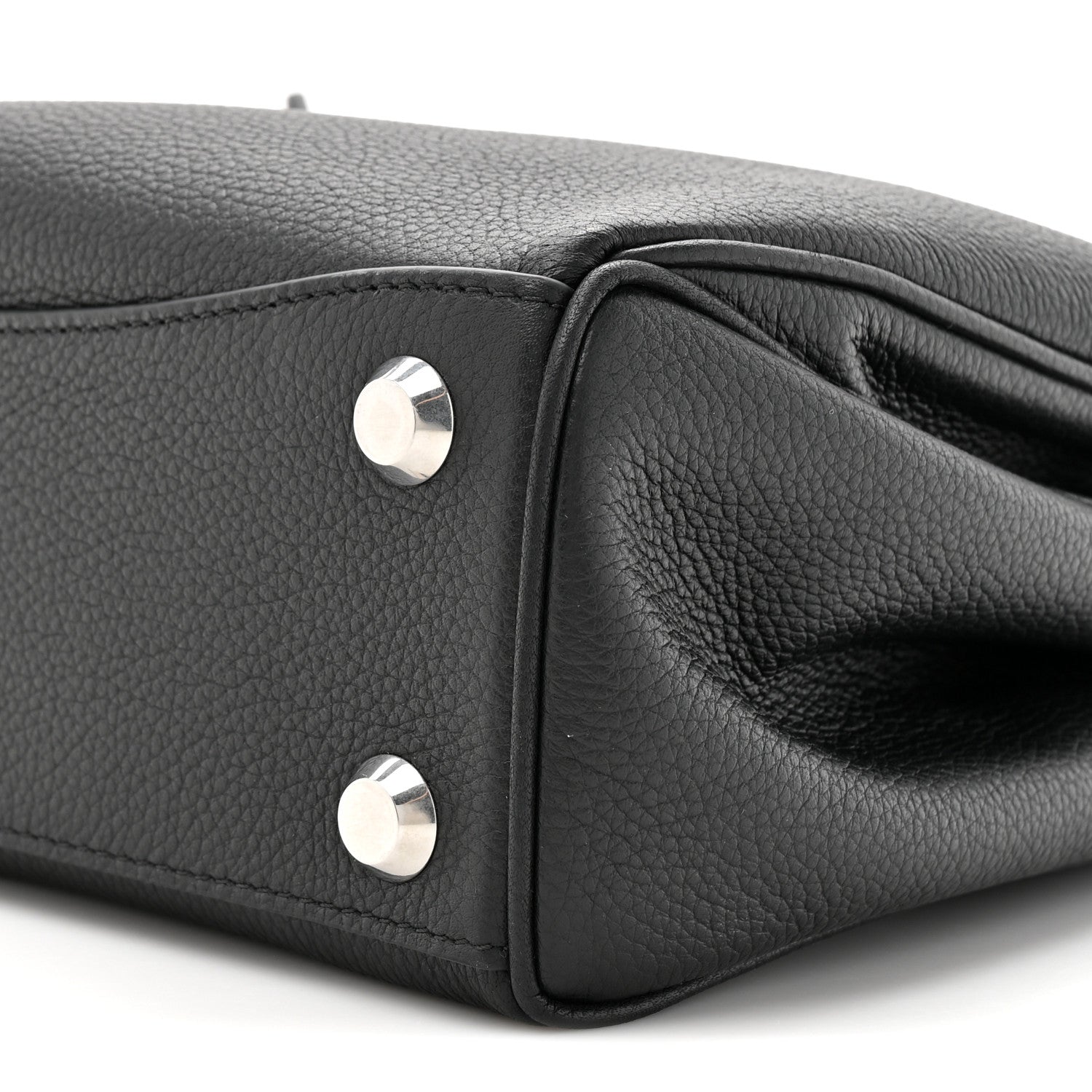 Balenciaga Grained Calfskin Small Rodeo Top Handle Handbag Black 9 of 10
