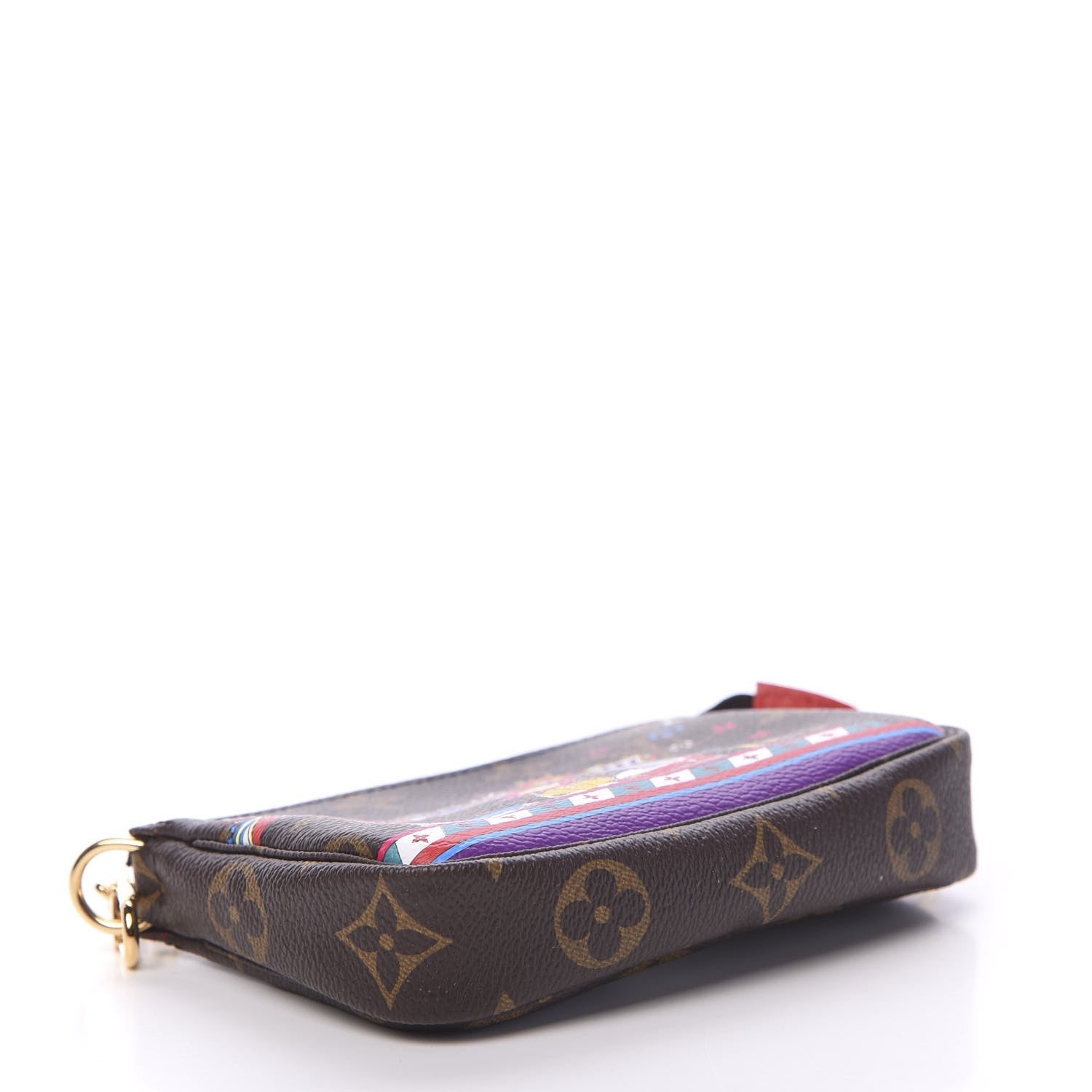 Louis Vuitton Monogram 2020 Christmas Animation Bumper Cars Mini Pochette Accessories Coquelicot 3 of 7