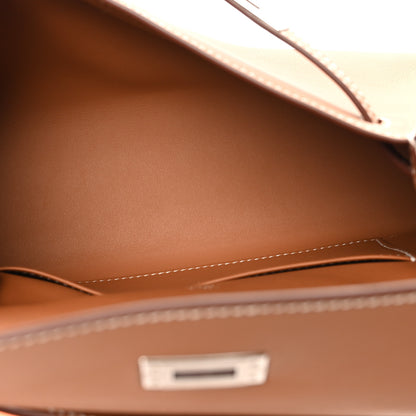 Hermes Swift Kelly Pochette Clutch Gold 5 of 11