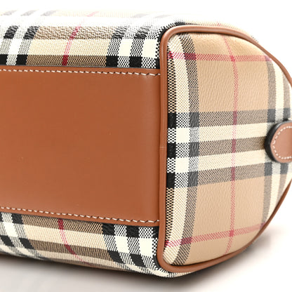 Burberry Vintage Check Mini Bowling Bag Briar Brown 9 of 9
