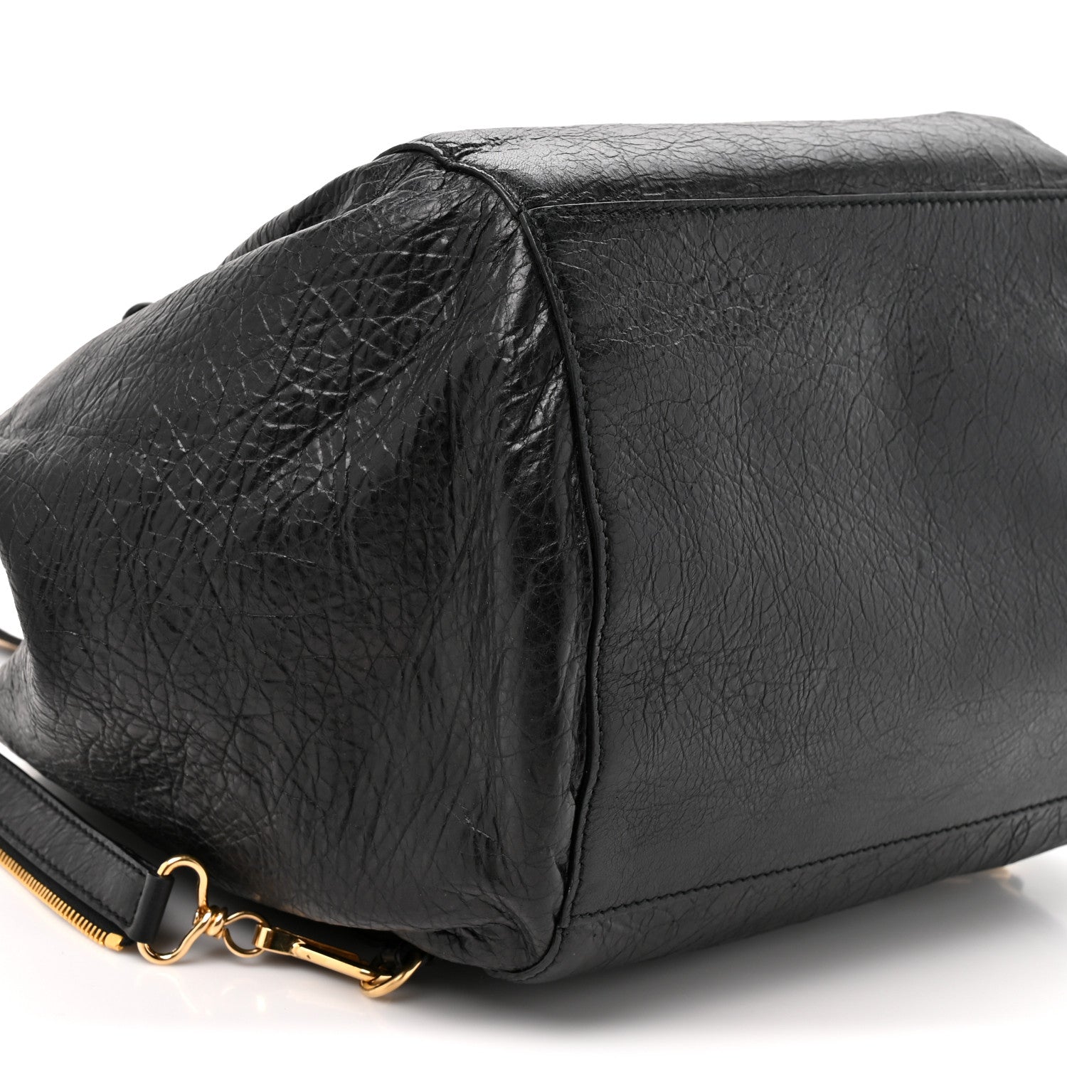 Balenciaga Agneau Giant 12 Gold Hardware Zip Traveler Backpack Black 9 of 9