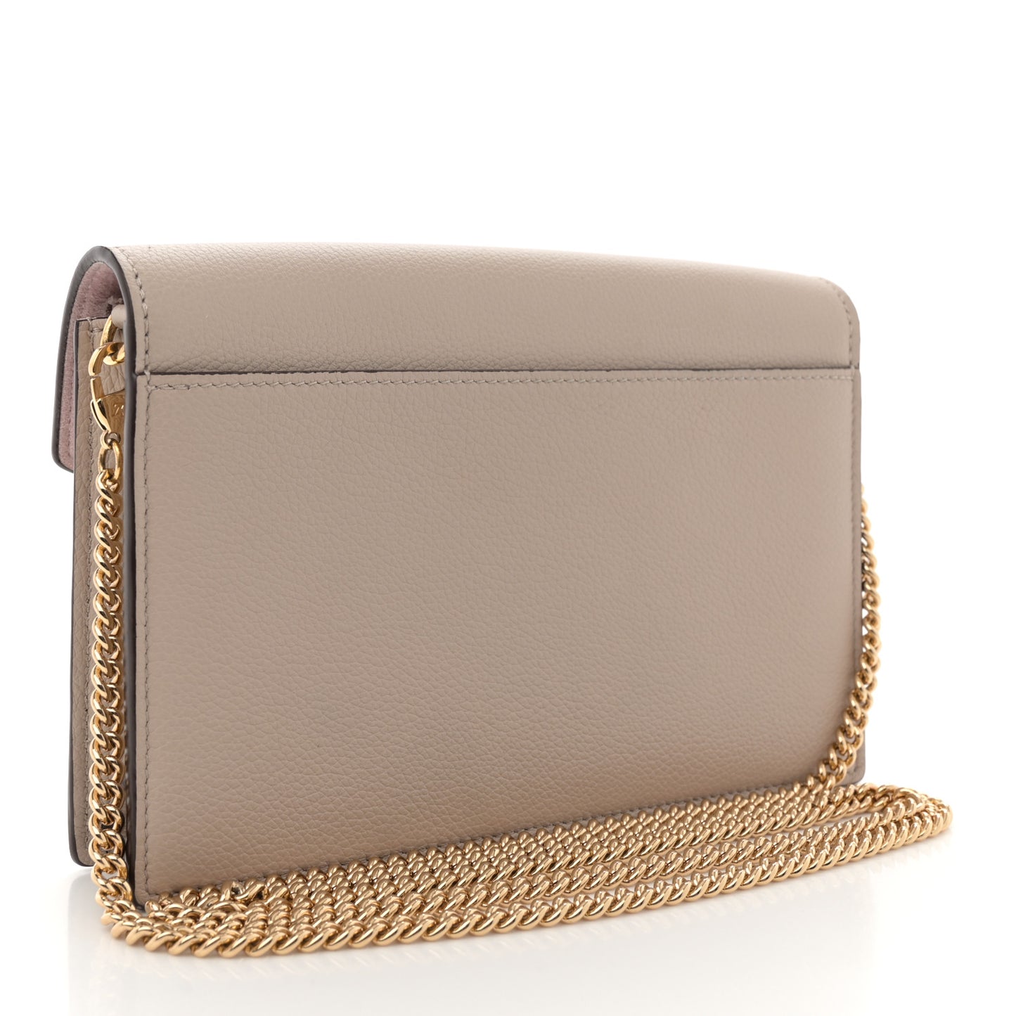 Soft Calfskin My Lockme Chain Pochette Greige