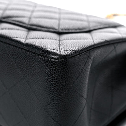 Chanel Caviar Quilted Jumbo Double Flap Black 12 of 12
