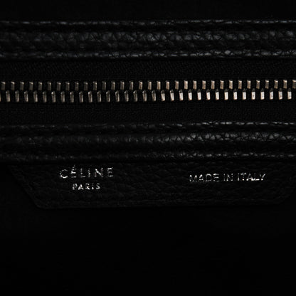 Celine Drummed Calfskin Mini Luggage Black 7 of 9