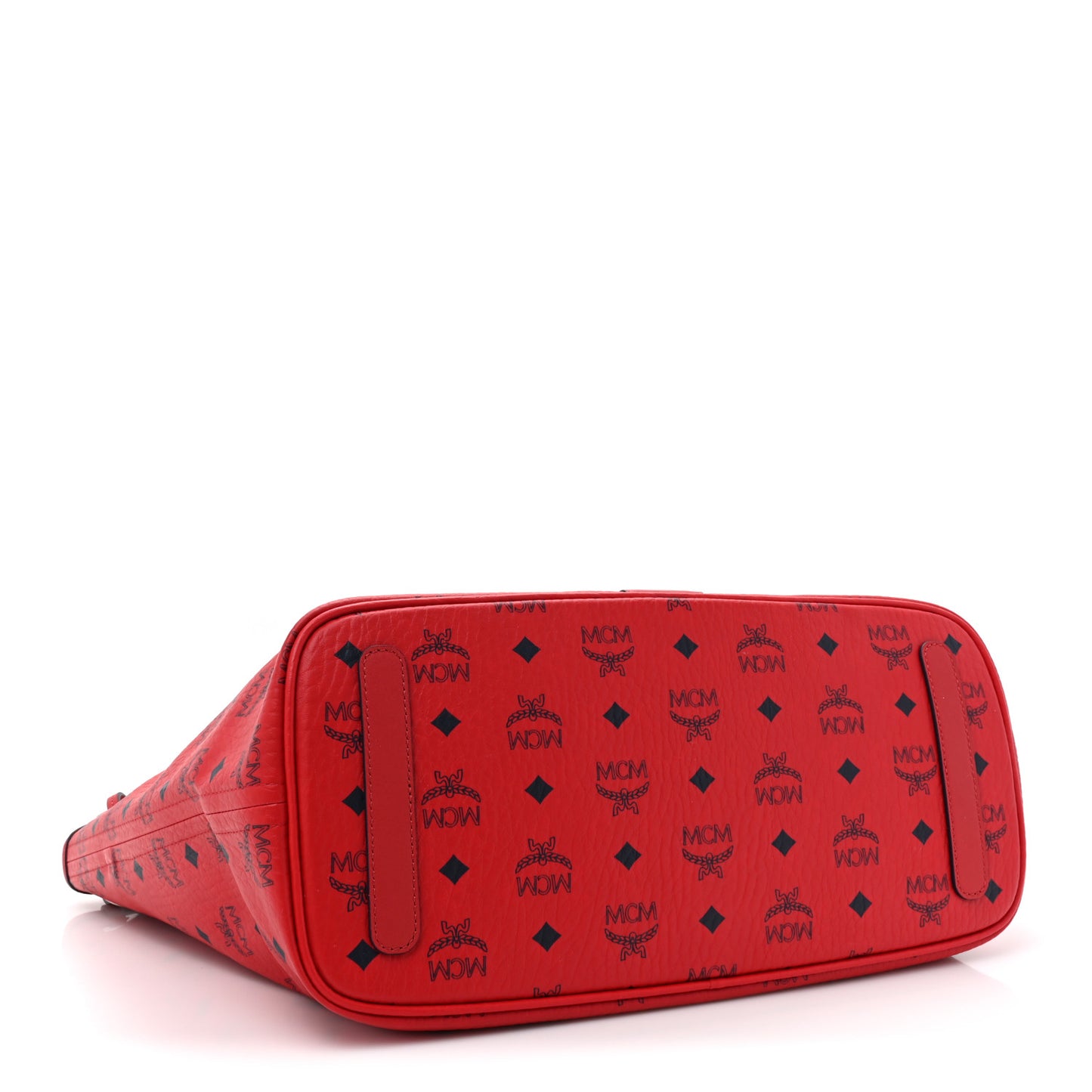 Visetos Medium Liz Reversible Shopper Tote Candy Red