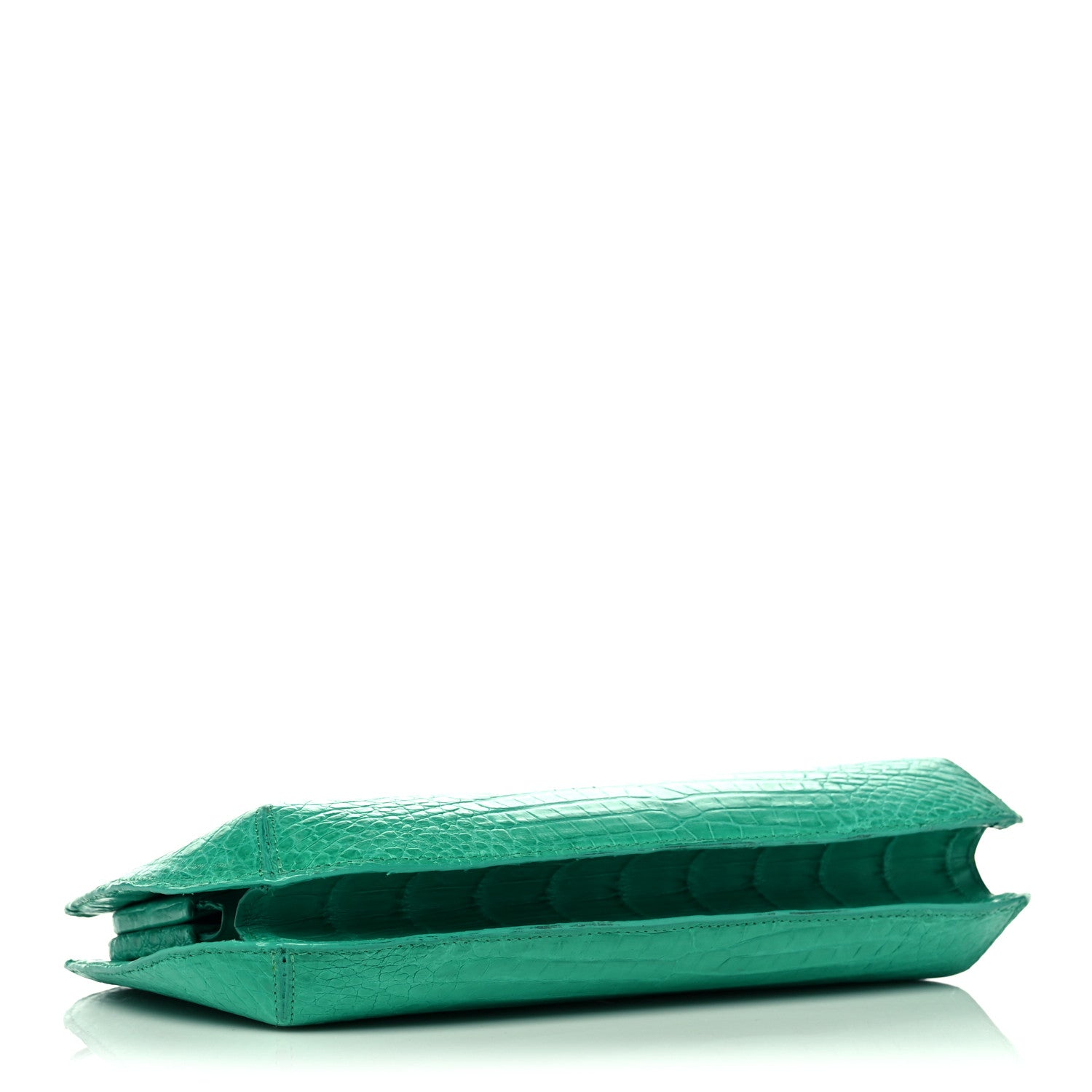 Nancy Gonzalez Crocodile Kisslock Clutch Green 4 of 14