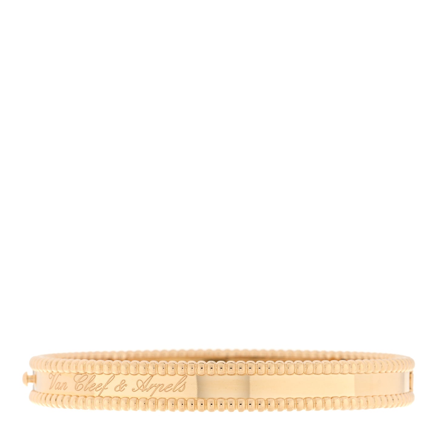 18K Yellow Gold Perlee Signature Bangle Bracelet M