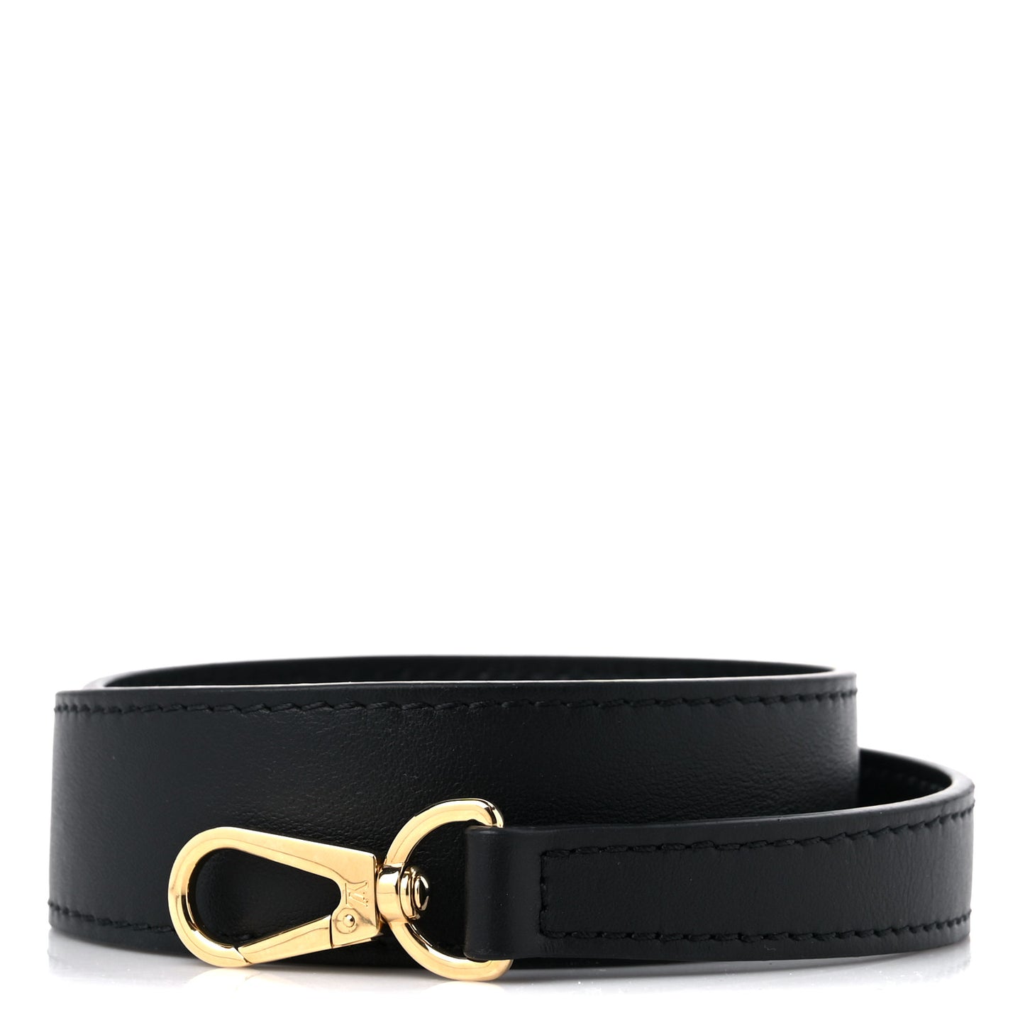 Calfskin Montaigne Shoulder Strap Black