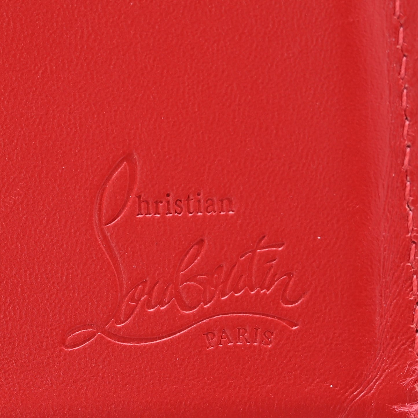 Calfskin Coolcard Two-Tone Wallet Black Red
