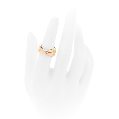 Cartier 18K Pink Yellow White Gold Classic Les Must De Cartier Trinity Ring 53 6.25 2 of 5