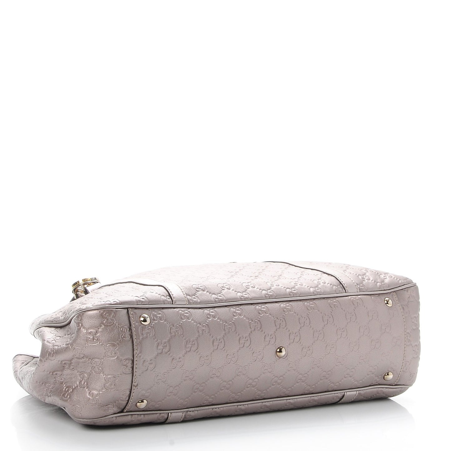 Metallic Guccissima Large GG Twins Tote Mauve