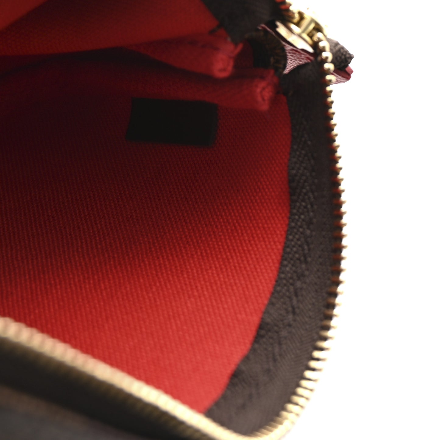 Damier Ebene 2019 Christmas Animation Mini Pochette Accessories Red