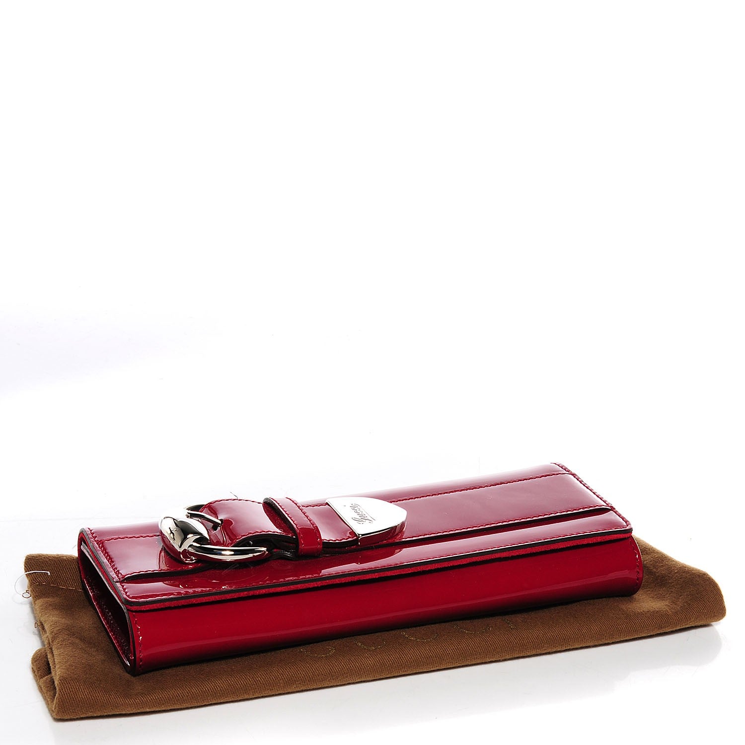 Gucci Patent Romy Clutch Red 4 of 9