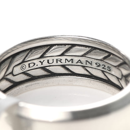 David Yurman Sterling Silver 8.5mm Beveled Edge Band Ring 62 10 4 of 4