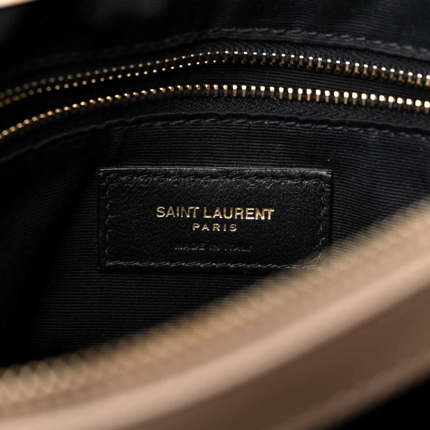Calfskin Y Quilted Monogram Medium Loulou Chain Satchel Dark Beige