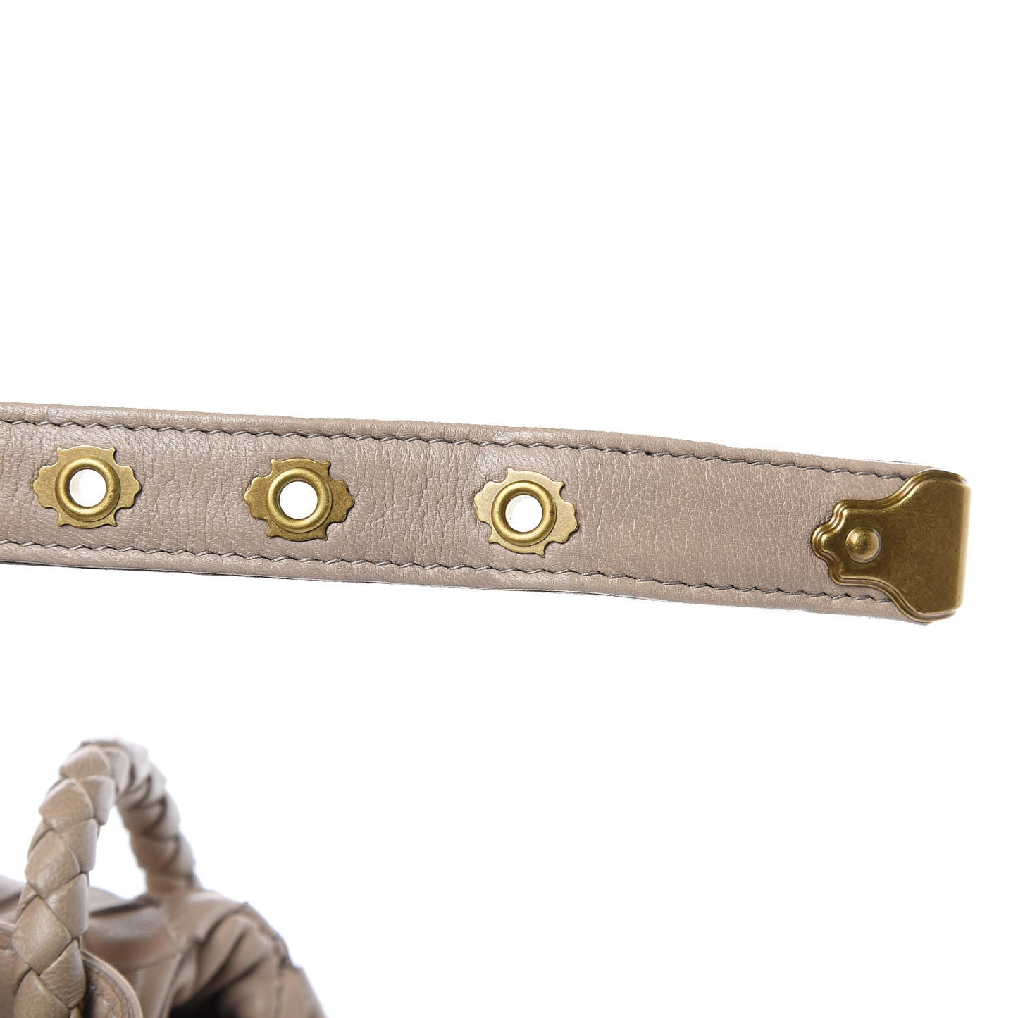 Nappa Intrecciato Flap Shoulder Bag Limo