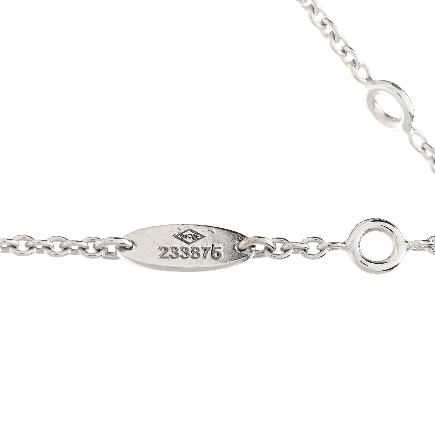 Christian Dior 18K White Gold Diamond Mother of Pearl Rose Des Vents Necklace 5 of 5