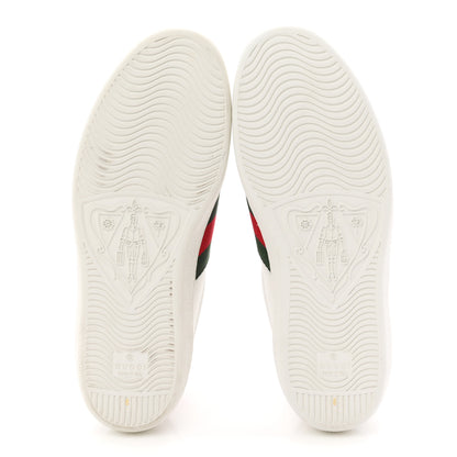 Gucci Calfskin Gucci 100 Mens Ace Sneakers 6 White Hibiscus Red 6 White Hibiscus Red 6 of 10