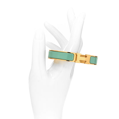 Hermes Enamel Narrow Clic Clac H Bracelet PM Lagon 2 of 5