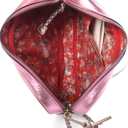 Gucci Laminated Nappa Trapuntata Small Zumi Shoulder Bag Rosa Lago Rame 7 of 11