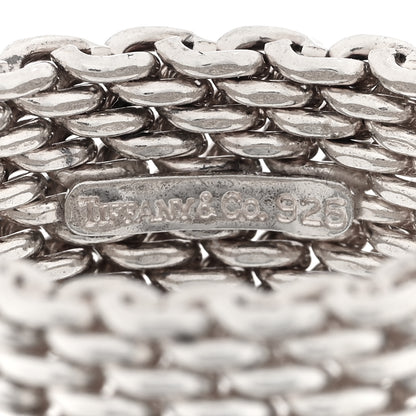 Tiffany Sterling Silver Somerset Mesh Ring 52 6 4 of 4