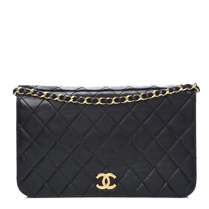 Chanel Lambskin Quilted Small Single Flap Bag Black 1 of 10